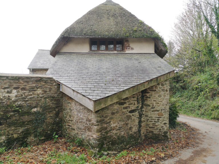 New stonework and roof with reclaimed natural slate