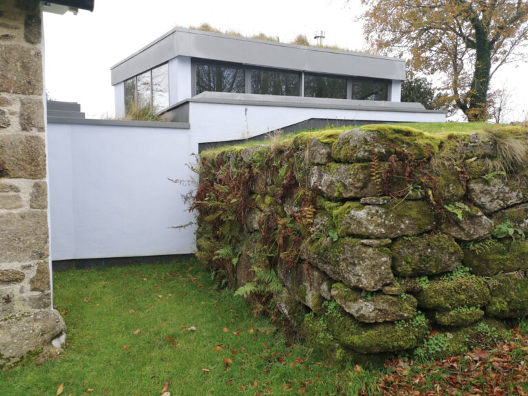 Dry stone retaining banks - photographed 2021